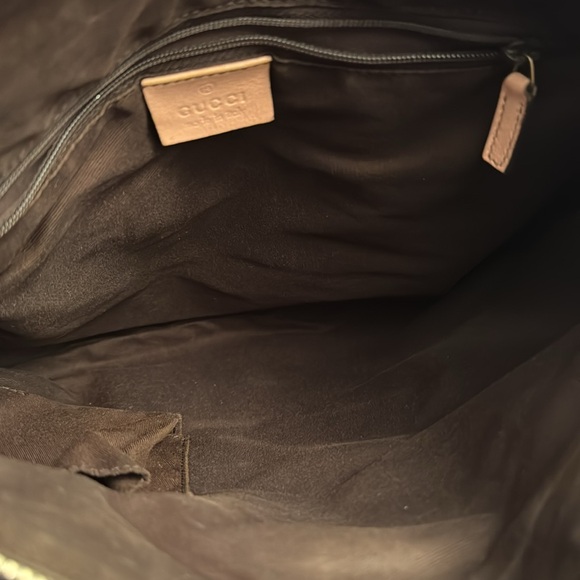 Gucci Abby D Ring Pink Leather and Beige GG Canvas Crossbody /Messenger … - Picture 16 of 16